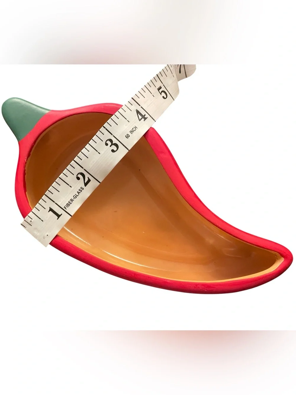 🌶️Ceramic Chili Pepper Dish in Red and Green.
